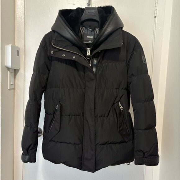 Mackage Shearling/Down Jacket XS - Picture 4 of 13